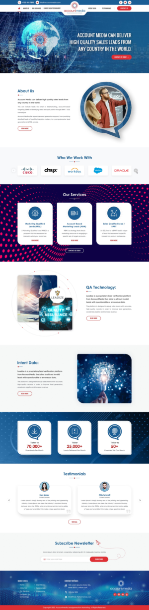 Account Media - B2B Demand Generation Website Project | Web-Design von Sbss