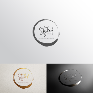 Styled by Wendy (main message) weddings & events (extra words) | Logo Design by MMYOUSUF