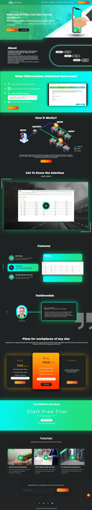 Landing Page Design by Web Dev