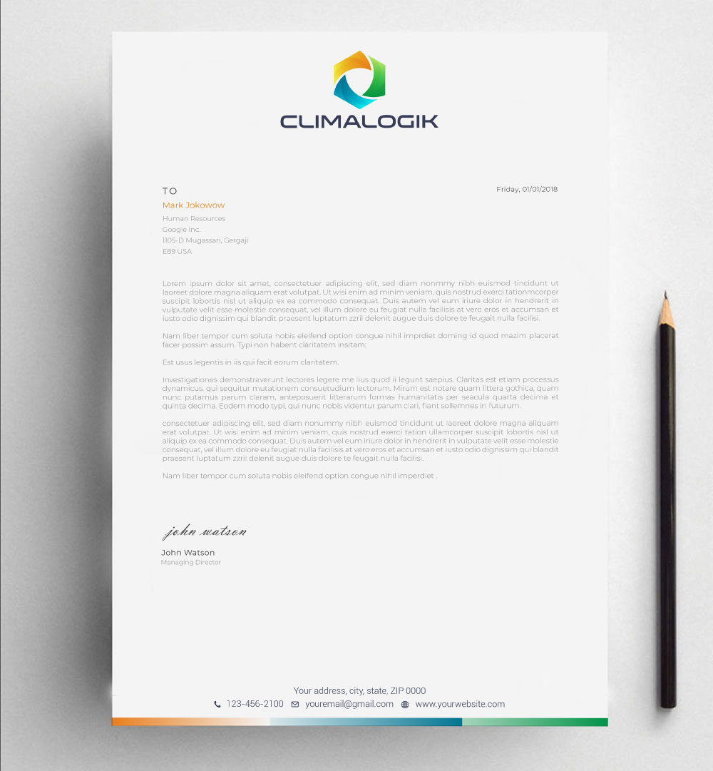 Letterhead Design by Imagine design000 for this project | Design #24768510