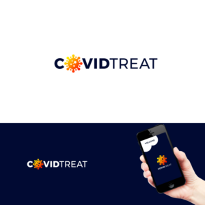 the Icon should have the text 'CovidTreat' in it | Logo Design by Gisella Guzmán