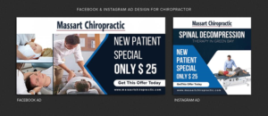 Facebook & Instagram Ad Design for Chiropractor | Banner Ad Design by ARTOGRAPHY