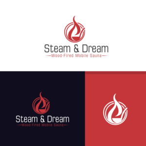 Steam & Dream Wood-Fired Mobile Sauna | Logo Design by FourtuneDesign