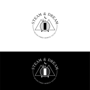 Steam & Dream Wood-Fired Mobile Sauna | Logo Design by Maxo-Biz