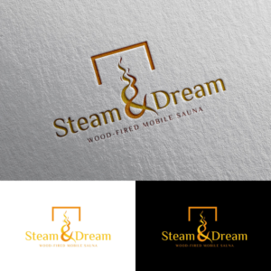 Steam & Dream Wood-Fired Mobile Sauna | Logo Design by Rii