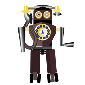 Rotary Telephone Robot | Graphic Design by rmak