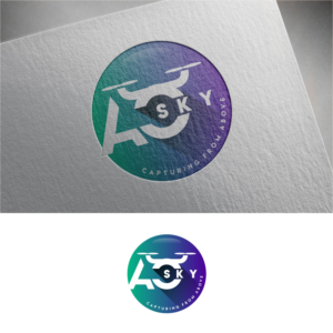 AO Sky - Capturing from Above (unless you can come up with a better slogan for a photography/videography drone business) | Logo Design by Jeferson HP