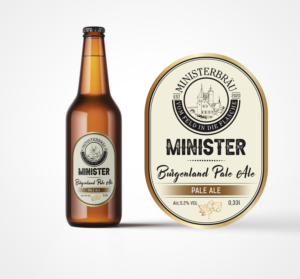 Ministerbrau - vom Feld in die Flasche (logo already designed) | Etikett-Design von Krasimira Georgieva