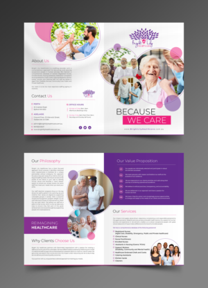 Bright Lily Healthcare- Aged Care and Community Services | Flyer-Design von ecorokerz