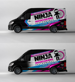 Ninja Van Design - Sporty and Professional, Mountain Bike Skills Company | Grafik-Design von el_shekoo7