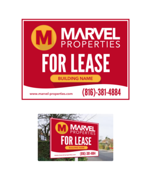 For Lease sign for Property management company in Kansas City | Schilder-Design von Atvento Graphics