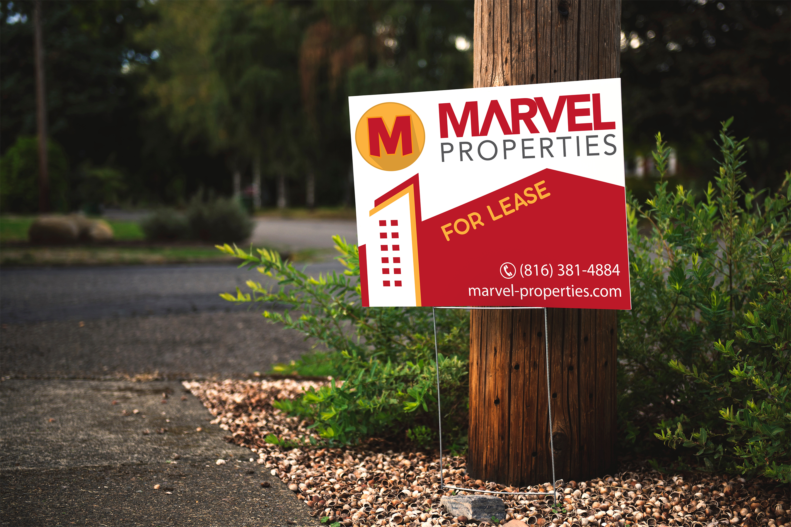 Signage Design by Pint & Promotional Projects for Marvel Properties | Design #24806815