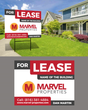 For Lease sign for Property management company in Kansas City | Schilder-Design von rkailas