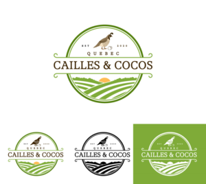 Cailles & Cocos | Logo Design by Amethystica