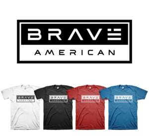 Red White and Brave tee shirt design | T-shirt Design by badpixelarts