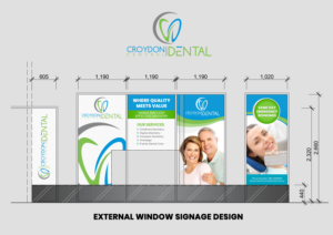 External Window Signage Design - Dentist | Schilder-Design von SAI DESIGNS