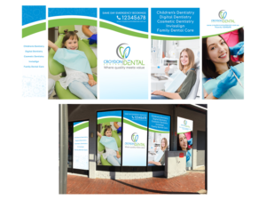 External Window Signage Design - Dentist | Schilder-Design von Slant Line Media