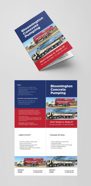 Bloomington Concrete Pumping | Flyer Design by senja