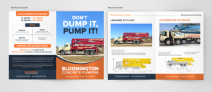 Bloomington Concrete Pumping | Flyer Design by SAI DESIGNS