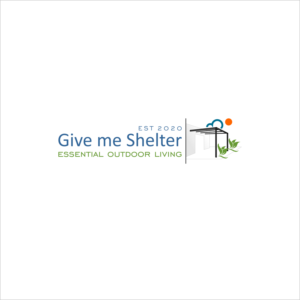 Give me Shelter, Essential outdoor living, EST 2020 | Logo Design by damian