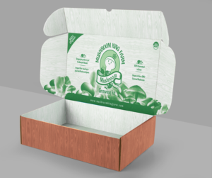 Organic Mushroom company needs shipping box design | Packaging Design by Navisol Creatives