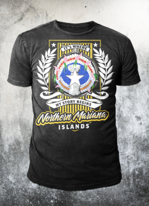 Northern Mariana Islands, It's Where My Story Begins  | T-Shirt-Design von badpixelarts