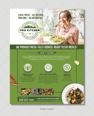 Local Healthy meal delivery service needs a new flyer | Flyer Design by D Creative