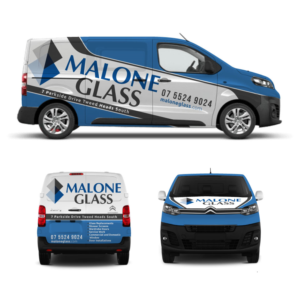 Malone Glass | Car Wrap Design by Yoga Tri