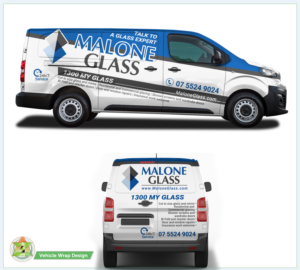 Malone Glass | Car Wrap Design by Azhoeck