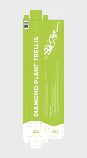 Packaging Design needed for a diamond indoor plant trellis. | Verpackungs-Design von egr__