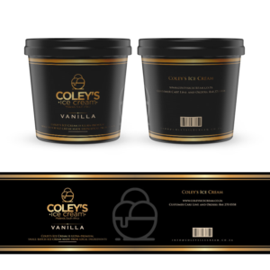 Local ,start-up premium ice cream brand needs premium packaging sticker design for ice cream tubs | Packaging Design by HELLOCRUNK