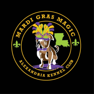 Mardi Gras Magic; Alexandria Kennel Club | Graphic Design by 75-R-P-Z