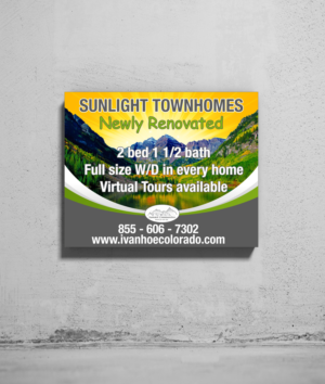 Sunlight Townhomes - Billboard design for our newly renovated townhome community | Werbetafel-Design von Maestroto