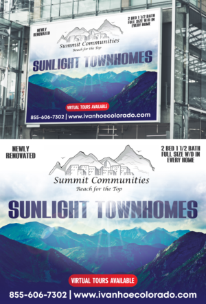 Sunlight Townhomes - Billboard design for our newly renovated townhome community | Werbetafel-Design von u2square