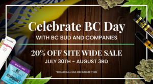 British Columbia Day banner showcasing 20% off site | Banner-Design von digitalpolo.com