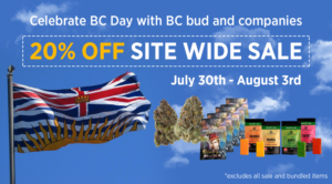 British Columbia Day banner showcasing 20% off site | Banner-Design von Hristo Itchov