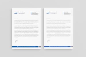 AMF Farriery  | Letterhead Design by R.design