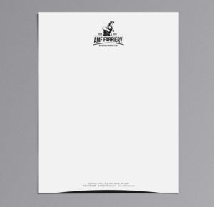 AMF Farriery  | Letterhead Design by logodentity