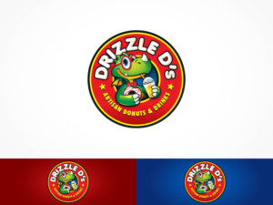 DRIZZLE D's ARTISAN DONUTS & DRINKS | Logo-Design von ArtTank