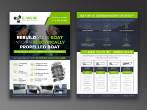 Company Flyer for Electric boating company | Flyer Design by ecorokerz