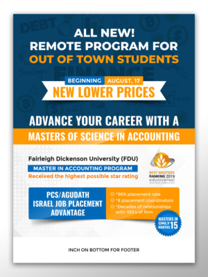 Out of town New Masters of  Accounting  | Flyer-Design von OwnDesign