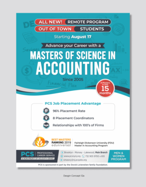 Out of town New Masters of  Accounting  | Flyer-Design von D Creative