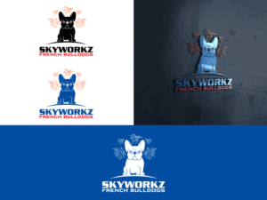 Skyworkz French bulldogs  | Logo-Design von Slant Line Media