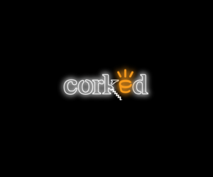 A Beautiful, dark, sophisticated Wine Bar Named 'CORKED' needing a new logo  | Graphic Design by Buck Tornado