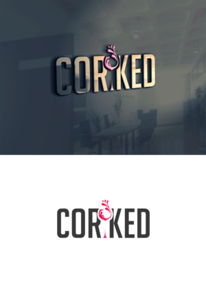 A Beautiful, dark, sophisticated Wine Bar Named 'CORKED' needing a new logo  | Graphic Design by Rickyy