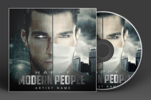 album title - happy modern people album cover artwork | CD Cover Design by SAI DESIGNS