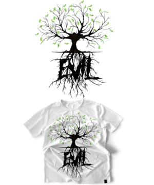 Money the root of all evil | T-shirt Design by StudioD™