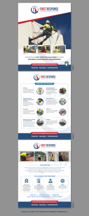 Building Maintenance Company Capability Statement | Flyer Design by D Creative