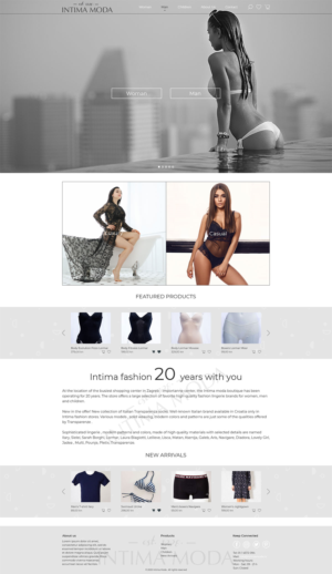 Web Design by Puscovsky for Intima moda d.o.o. | Design #25165783