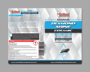 White Diamond Marine Labels | Graphic Design by vpt_creations